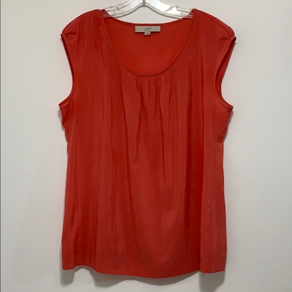 LOFT Tops - LOFT Coral Sleeveless Top